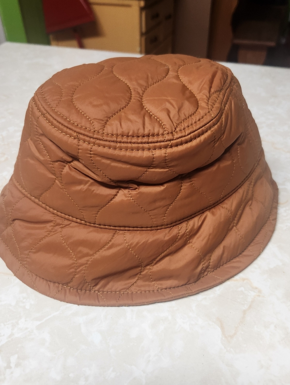Madewell Quilted Nylon Bucket Hat Brown Size S/M